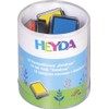 Heyda Stempelkissen-Set Rainbow, klarsicht-runddose