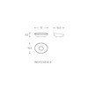COSMIC Soap dish White Matte Measures 13 x 10.5 x