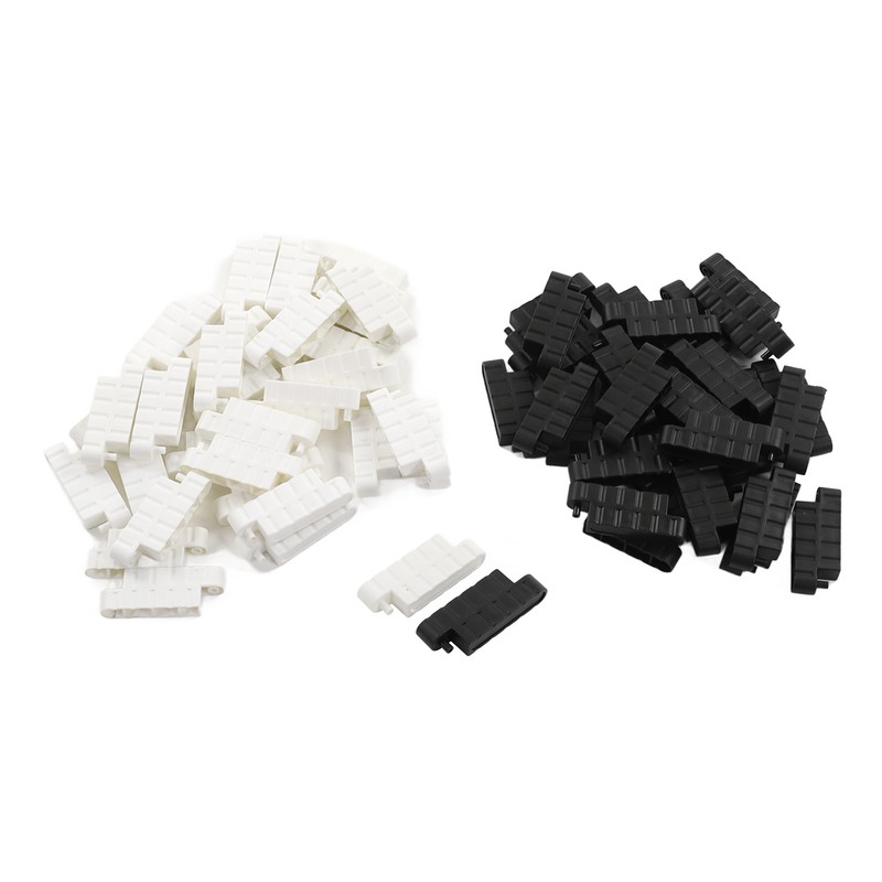 60pcs RC Car Barrier Black White RC Car Race Track