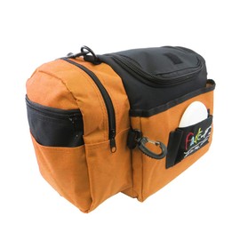 Fade Crunch Shoulder Strap Disc Golf Bag – Versatile, Durable, and Built for All Players, from Newcomers to Night Round Pros – Compatible with Harnesses (Orange)