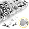 MYWISH 254 Pieces Hex Screws Assortment Kit, 1/4-20 5/16-18 3/8-16,