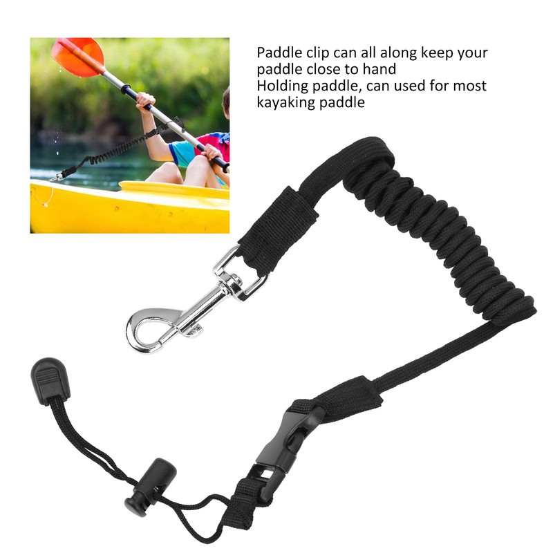 Kayak Canoe Paddle Safety Rope Holder Clip Boat Mount Kit