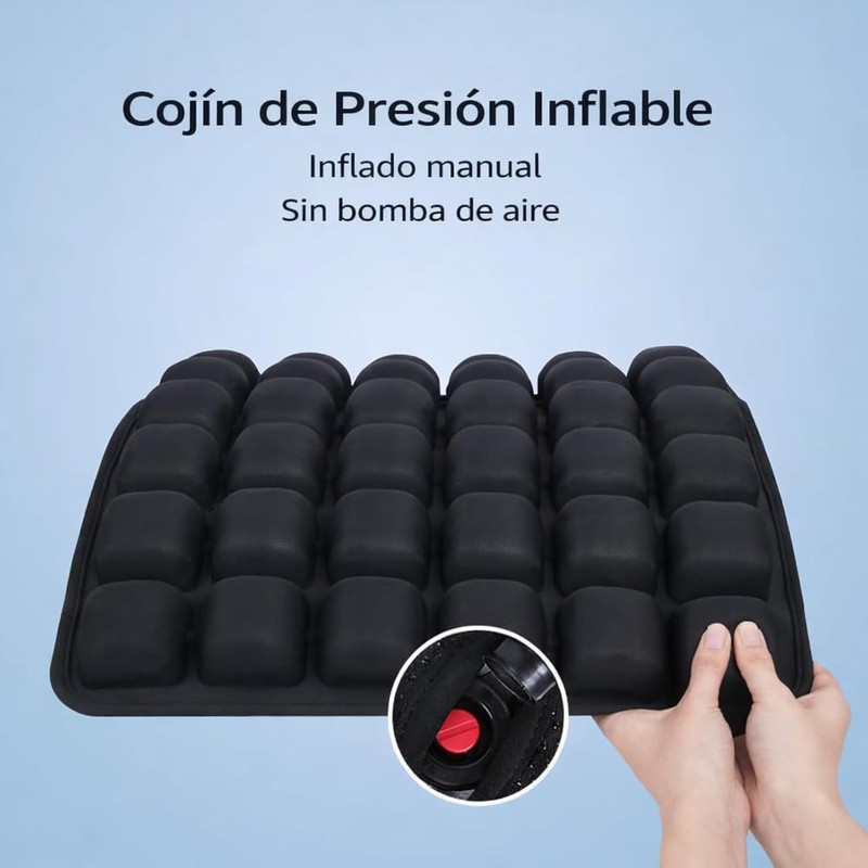 Cojín Inflable para Avión y Viajes Airnest – Soporte Ergonómico