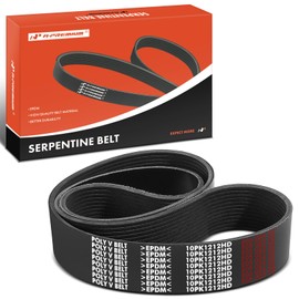 A-Premium Heavy-Duty Serpentine Drive Belt Compatible with Kenworth T660 2016, T680 2016-2021, T800 2016-2021 2023, W900 2015-2016 & Peterbilt 365, 367, 384, 567, 579, 587, L6 12.9L