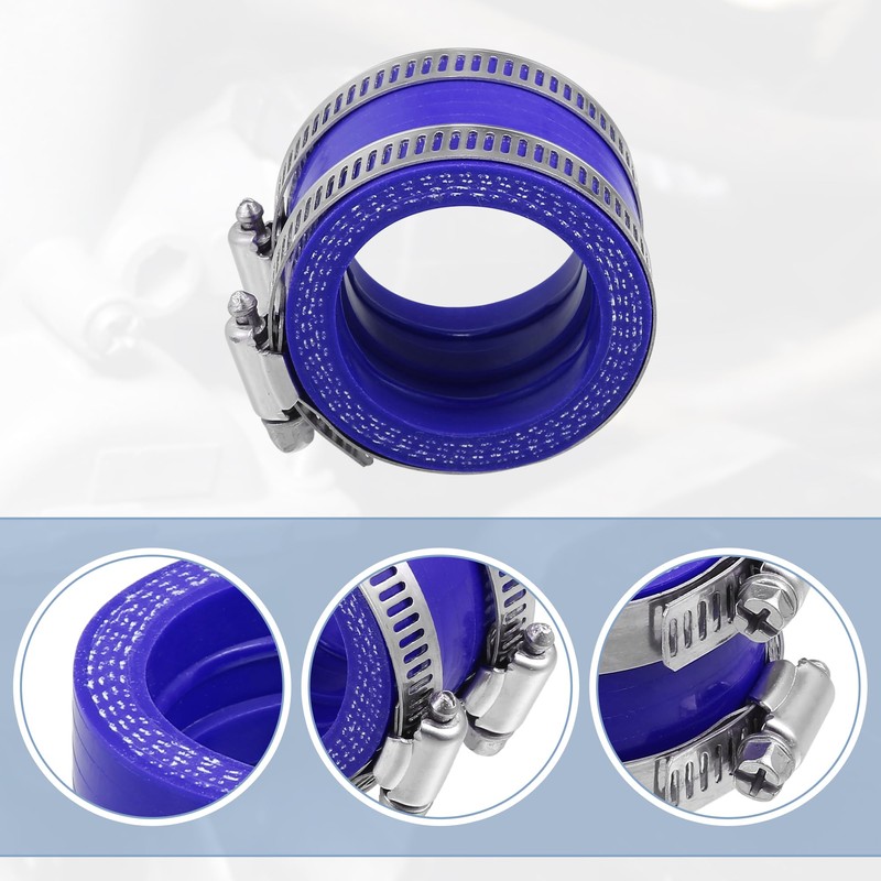 ACROPIX 40mm ID Rubber Blue Motorcycle Carburetor Adapter Inlet Intake
