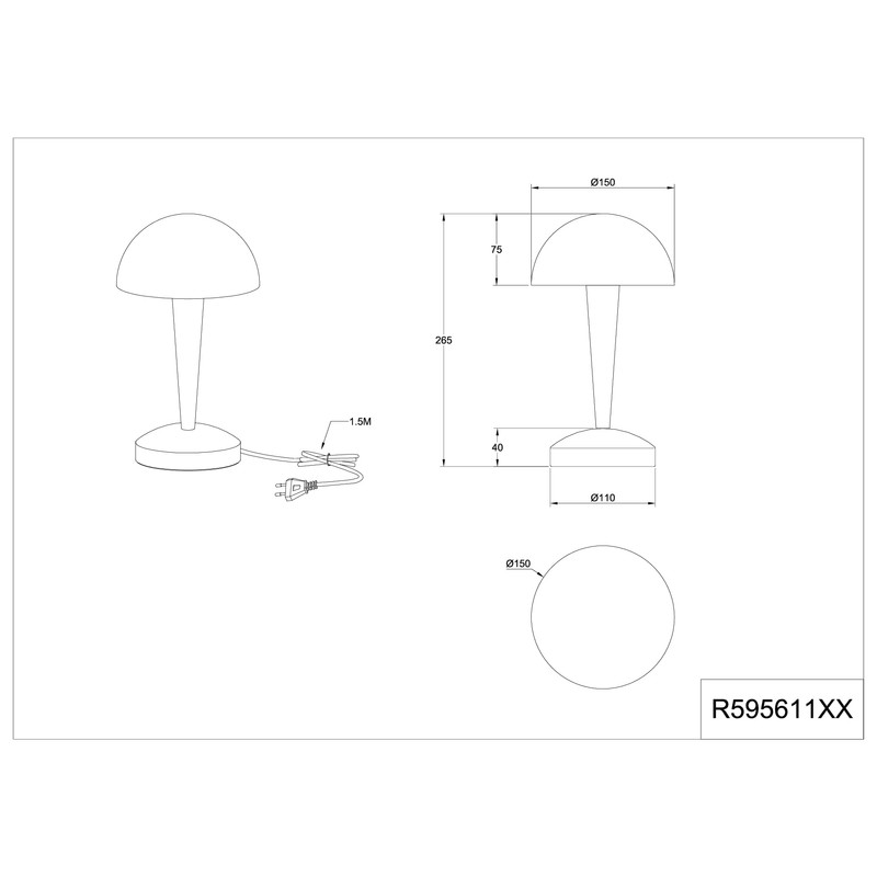 lightling Carina LED Table Lamp Metal Modern Light Indoor IP20