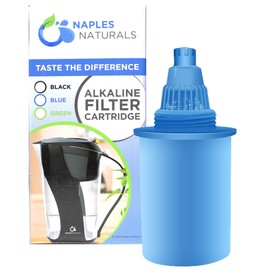 Naples Naturals 1089 Alkaline Water Pitcher Filter Replacement Cartridge, Blue, 1-Pack (NAP-REPL-BLUE-10081)