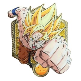 DBZ x Zen Monkey Studios: Golden Series 2 - Super Saiyan Goku Collectible Enamel Pin