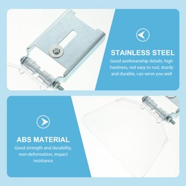 Bench Eyeshield, 2 Pcs Stainless Steel Bench Guard Shield Eyeshield Replacement Kit Eye Shield Accessories for Bench Type 125/150 Grinders