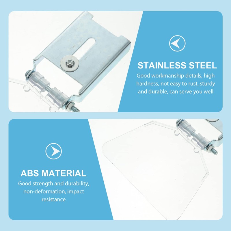 Bench Eyeshield, 2 Pcs Stainless Steel Bench Guard Shield Eyeshield
