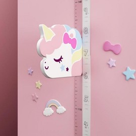 3D Magnetic Height Chart Kids Room Decor Sticker Unicorn