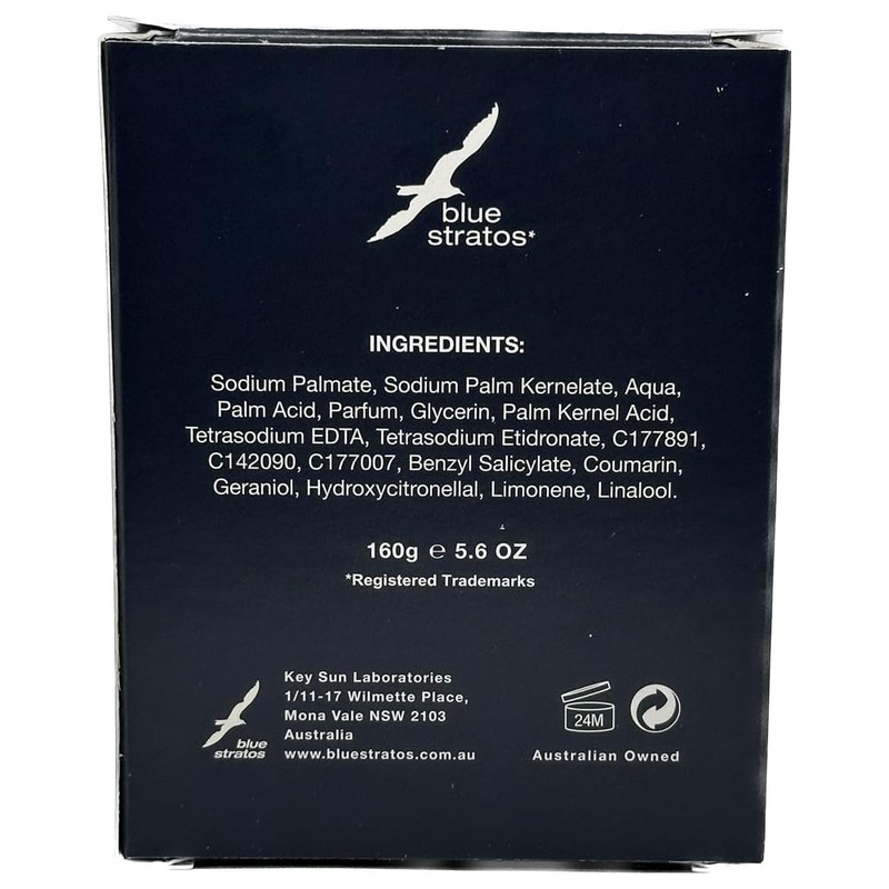 Blue Stratos Soap on a Rope, 160 g