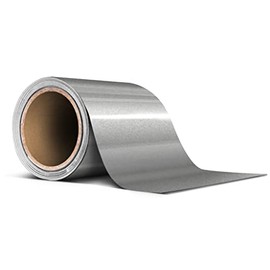 VViViD Ultra Gloss Silver Metallic Air-Release Adhesive Vinyl Pinstripe Tape Roll (3 Inch x 20ft)