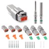 JRready ST6112 DT Connector 2 Pin Gray Waterproof Electrical Wire