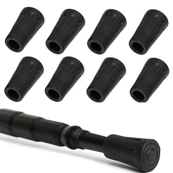 ZKGYUS Pack of 8 Nordic Walking Poles, Rubber Buffers, Rubber