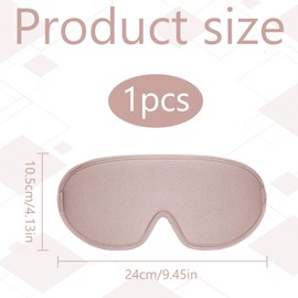 3D Sleep Mask,1 PCS Pink Eye Mask for Sleeping,Comfortable Adjustable Sleeping Mask for Man and Woman,3D Contoured Sleep Mask Light Blocking Sleep Mask,Womens Eye Mask