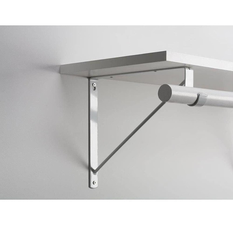 Eau 4 Packs of White Heavy Duty Closet Shelf and
