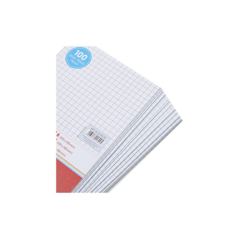 Brunnen Index Card, White A6