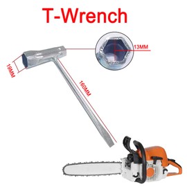 Chainsaw T-Wrench 19mm x 13mm (3/4" x 1/2") And T-Handle T27 Torx Screwdriver Fit for Stihl Makita Husqvarna Dolmar Partner Echo Jonsered Poulan Chainsaws