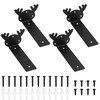 4 Pcs Heavy Duty Floating Shelf Brackets for Shelves L