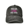 Enodtter This Girl Sells Real Estate Hat, Realtor Gifts Embroidered