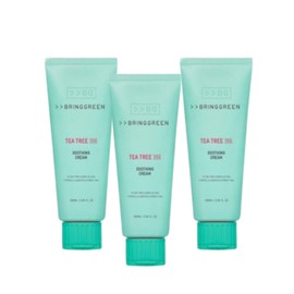 Bringgreen Tea Tree Cica Soothing Cream Plus 100ml 3pcs / 브링그린 티트리 시카 수딩 크림 플러스 100ml 3개