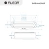 FLEOR Alnico 5 Hot Rail Humbucker Single-Coil-Sized Pickup 6-7K Humbucker