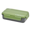 Pearl Metal D-437 Lunch Box, 1 Tier, 4-Point Lock, Men's,
