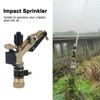 DN25 Rocker Arm Rotating Sprinkler Adjustable Angle Impact Sprinkler Garden