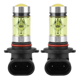 2PC 9006 100W 4300K Yellow LED Headlight Bulbs Kit Fog Light Car Driving Lamp