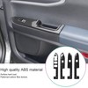 4 Pcs Door Window Control Panel Cover Carbon Fiber Style