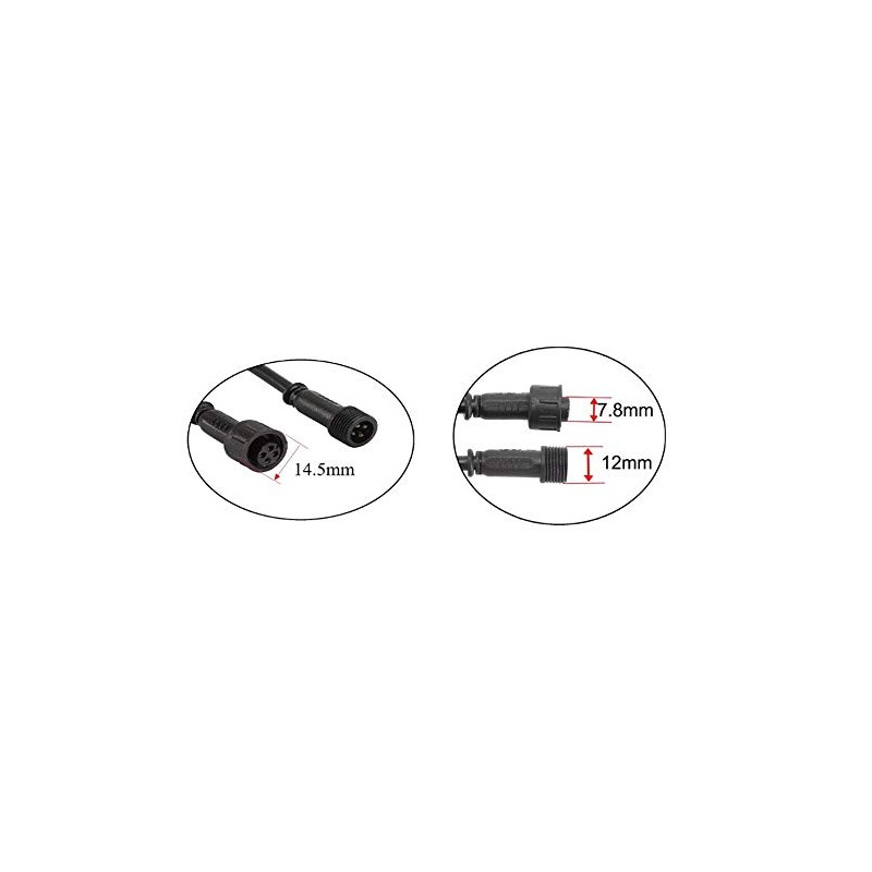 Extension Cord with Male and Female Connector (4pin 3.28ft)