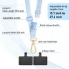 UKON Crossbody Phone Lanyard Strap with Patch Detachable and Adjustable