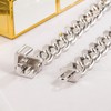 H&Beautimer Fashion 925 Sterling Silver Classic Cuban Chain Bracelet 10mm-7
