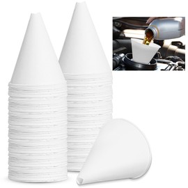 100 Pcs Disposable Engine Oil Funnels, Paper Funnels for Motor Oil Car Oil Funnels Paper Cone Funnel for Oil Change, Automotive Use Dispensers