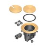 Arlington FLBR5420MB Recessed Power and Data Round Floor Box (Brass)