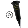 Black In Loving Memory Son Spiked Memorial Grave Flower Vase