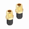 Brass Air Compressor Tank Fill Valve Stable Performance 2Pcs 1/8