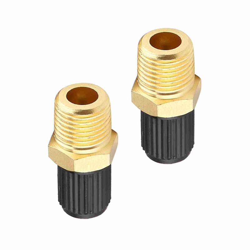 Brass Air Compressor Tank Fill Valve Stable Performance 2Pcs 1/8