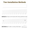 Acrylic Necklace Holder 2 Pack Wall Mounted Necklace Organizer Hanging