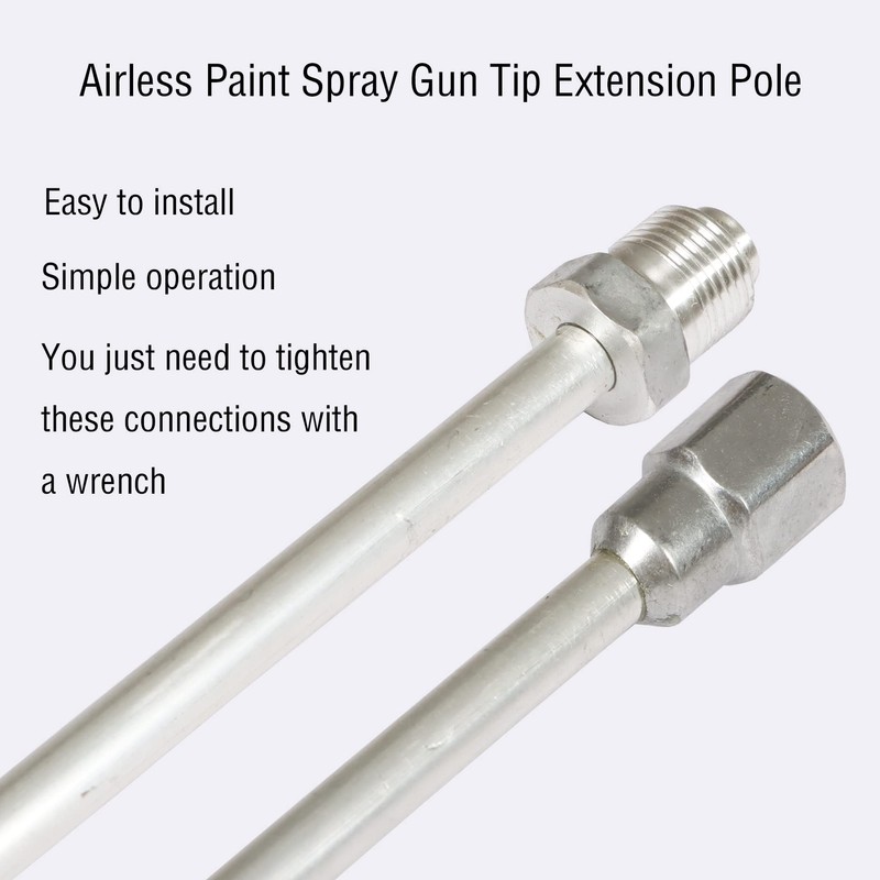 LiGuVCY Airless Paint Sprayer Extension, 150CM Airless Sprayer Gun Tip,