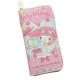 Ridoras Long Wallets for Women Girls Teen,Kawaii Cute Cartoon Purse Card Holder Organizer