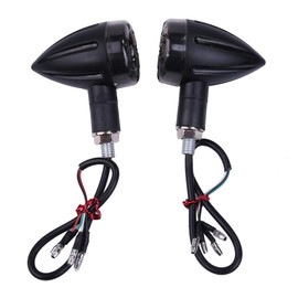Karun Motorcycle Turn Signals 12V Universal Set of 4 Retro Lights