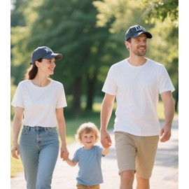 Qoyupuza Embroidered Mom and Dad Hats, Adjustable Cotton Couple Baseball Caps for Fathers Day, Mothers Day, New Parents Gifts Black