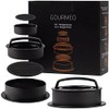 GOURMEO 3in1 Burgerpress Kit for Small, Large or Filled Burger Patties