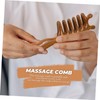VICASKY Wide Tooth Wooden Massage Comb Handle Scalp for Thick