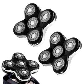 2 Pack Balder Pro Replacement Heads for Remington XR7000 Shaver,Balder Pro Head Shaver XR1500,XR1501 Replacement Blades,5 Dual Track Precision Blades for Bald Men,with 2PCS Cleaning Brushes