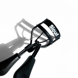 Sicurl Eyelash Curler - Black Matte Finish Eye Lash Curler - Silicone Eyelash Curler Pads, Ergonomic Cushioned Handles - with Replacement Pads