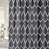 Polyester Waterproof Shower Curtain Abstract Geometric Shower Curtain Modern Luxury