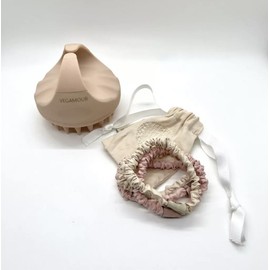 Vegamour Gro Scalp Brush & 4 OrganicBamboo Hair Scrunchies Brand New/Sealed